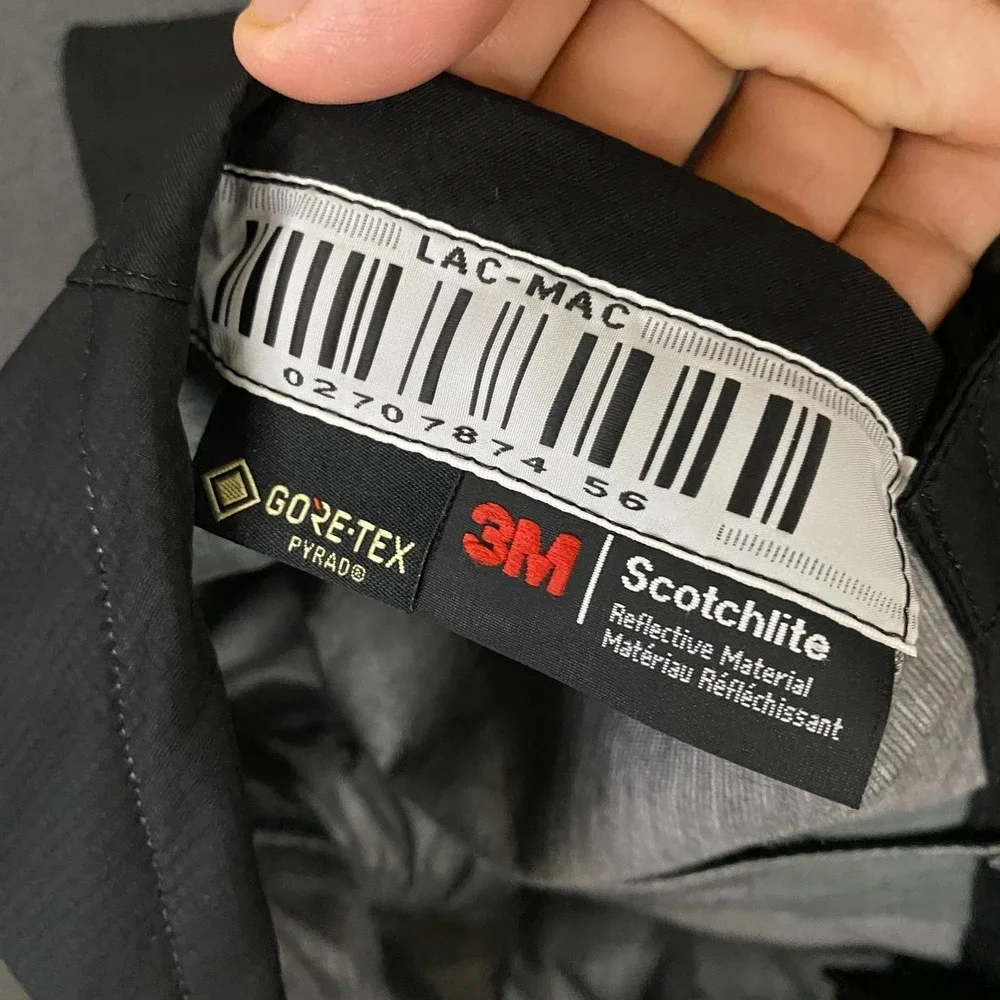 Lac Mac R Mor Pant Mens Medium Black FR ARC Gore Tex Pyrad Water Proof Overall